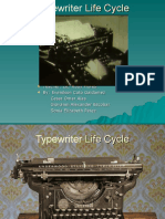 Typewriter Life Cycle 