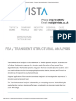 Dynamic Analysis - Transient Structural Analysis. - Trivista Engineering LTD