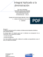 Cálculo Integral Aplicado A La Administración