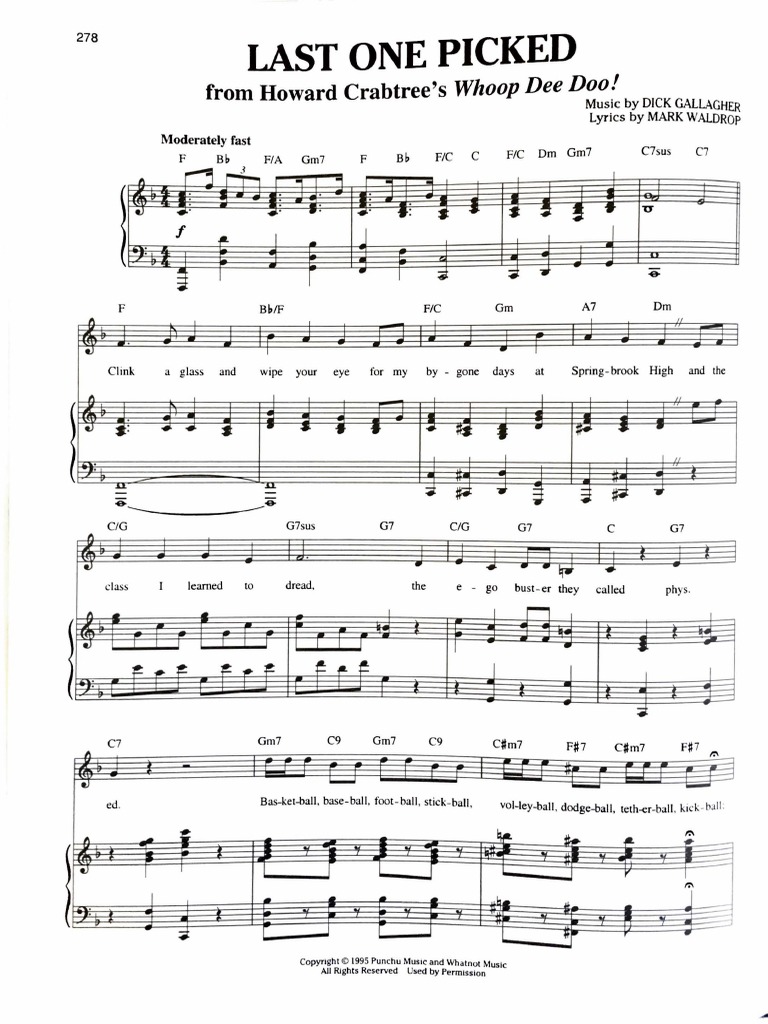 Last One Picked Whoop Dee Doo Lyrics