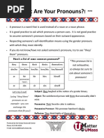 What Are Your Pronouns?