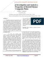 Experimental Investigation and Analysis A Mechanical Properties of Hybrid Polymer Composite Plates