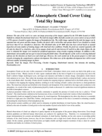 Estimation of Atmospheric Cloud Cover Using Total Sky Imager