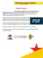 Public Notice: All India Boy Scouts Council