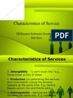 Characteristics of Service