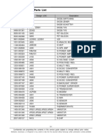 S7500 Electrical Part List PDF