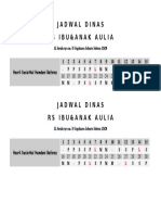 Jadwal Dinas Rs Ibu&Anak Aulia