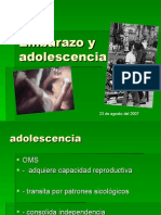 Embarazo y Adolescencia