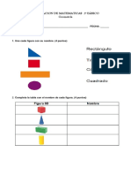 Evaluacion de Matematica Figuras y Cuerpos Geometricos