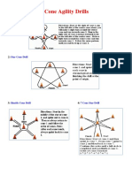 Cone Agility Drills: Star Cone Drill Fig 8