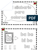 Nueva Versión Del Silabario para Colorear PDF