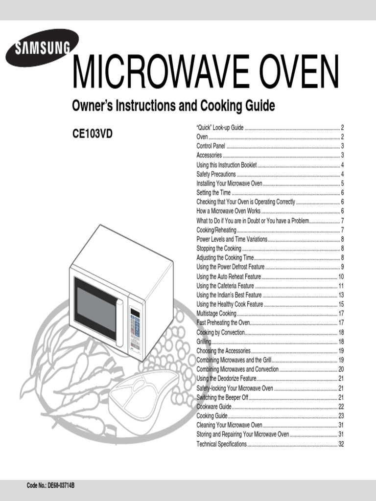 Samsung Microwave Oven Manual