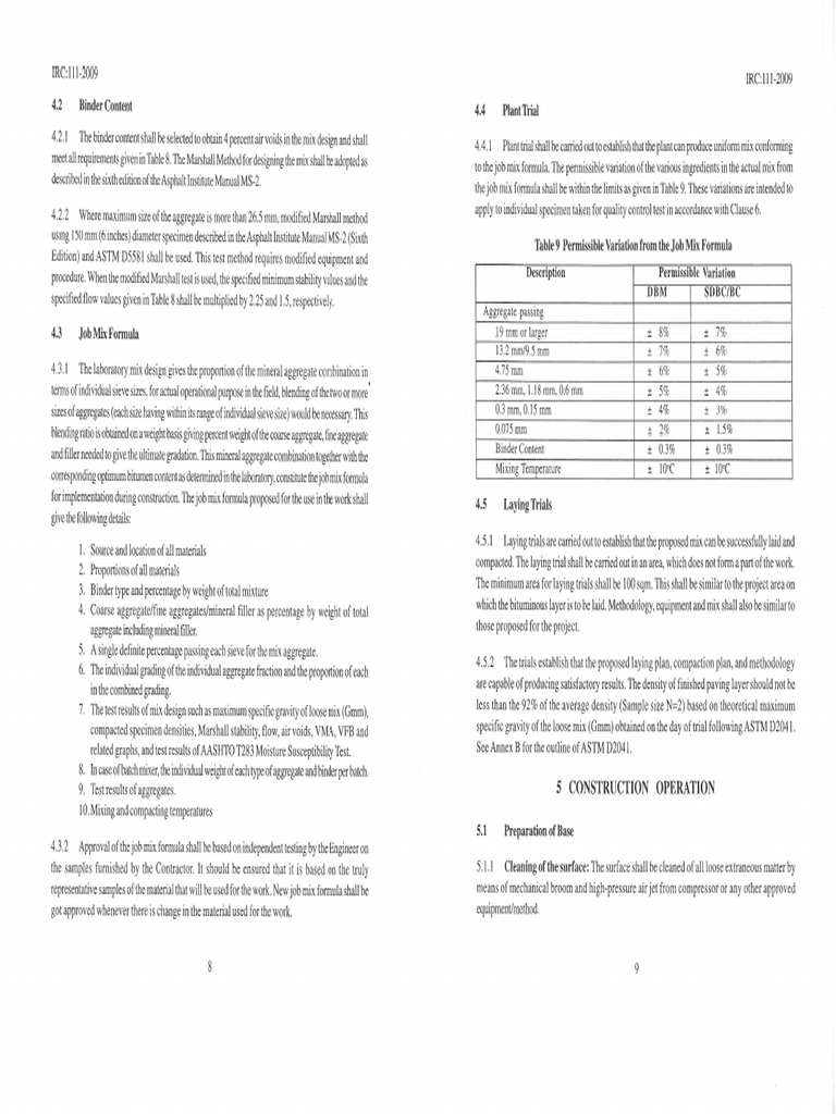 Image Result For Irc Specifications For Dense Graded Bituminous Mixes