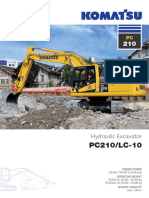 Specificatii Tehnice Excavatoare Pe Senile Komatsu PC210