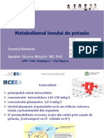 Simona Margarit - Metabolismul ionului de potasiu