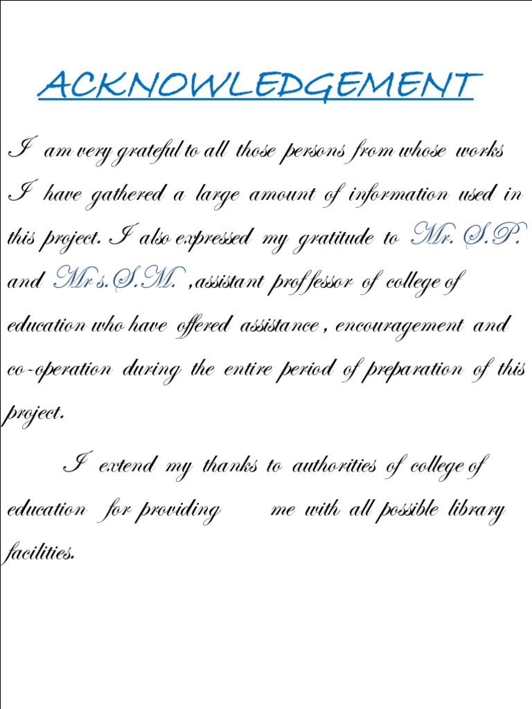 Acknowledgement For Aecc | PDF | Language Arts & Discipline | Foreign ...