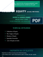 Rules of Equity (Legal Method)