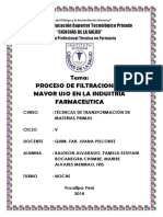 Ciencias de La Salud - Proceso de Filtracion de Mayor Uso en La Industria Farmaceutica