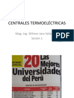 Centrales Termoeléctricas: Mag. Ing. Wilmer Jara Velásquez Sesión 1