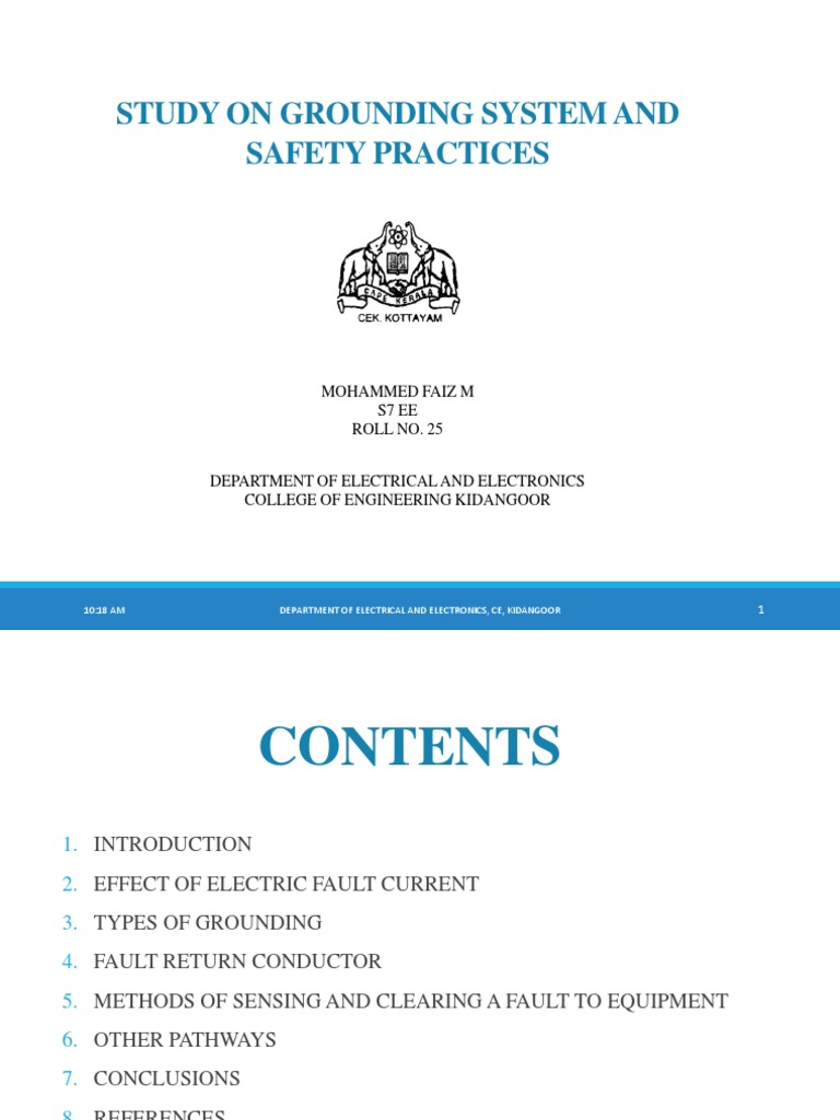 Grounding Systems and Safety Practices | PDF | Electric Current ...