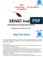 2013 10 ERNET IPv6 Presentation Himanchal