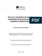 CALCULO ORGANICO BETÃO