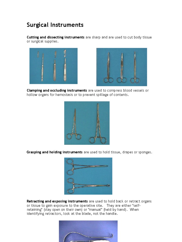 Surgical Instruments | PDF | Science & Mathematics