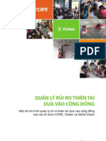 Một số mô hình quản lý rủi ro thiên tai dựa vào cộng đồng của các tổ chức CARE, Oxfam và World Vision 