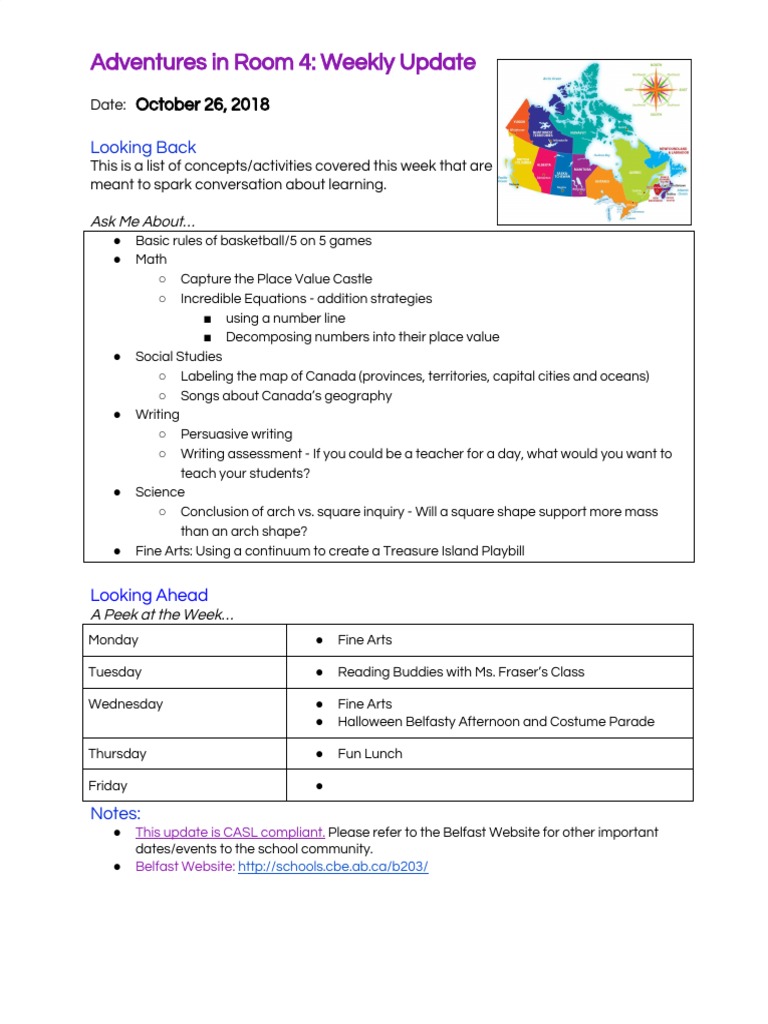 October 26 - Weekly Update | PDF