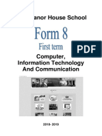 Computer Form 8 1st Term Booklet 2018-2019