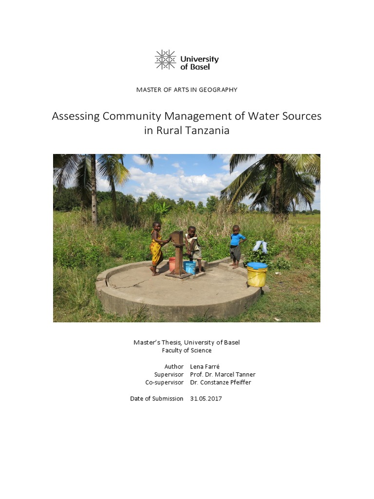 Community Water Management in Tanzania | PDF | Sustainability | Natural ...