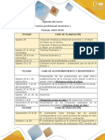 Agenda Del Curso PDF