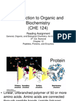 Introduction To Organic and Biochemistry (CHE 124) : Reading Assignment