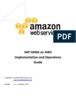 Sap Hana On Aws Implementation and Operations Guide: Created By: Amazon Web Services, Inc