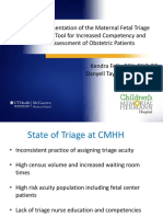 Day 2 Maternal Fetal Triage Index Tool