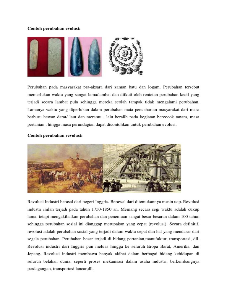 Perubahan In English