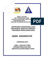 UJIAN DIAGNOSTIK MATEMATIK