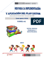 Plan Lector 2017 Ugel 07