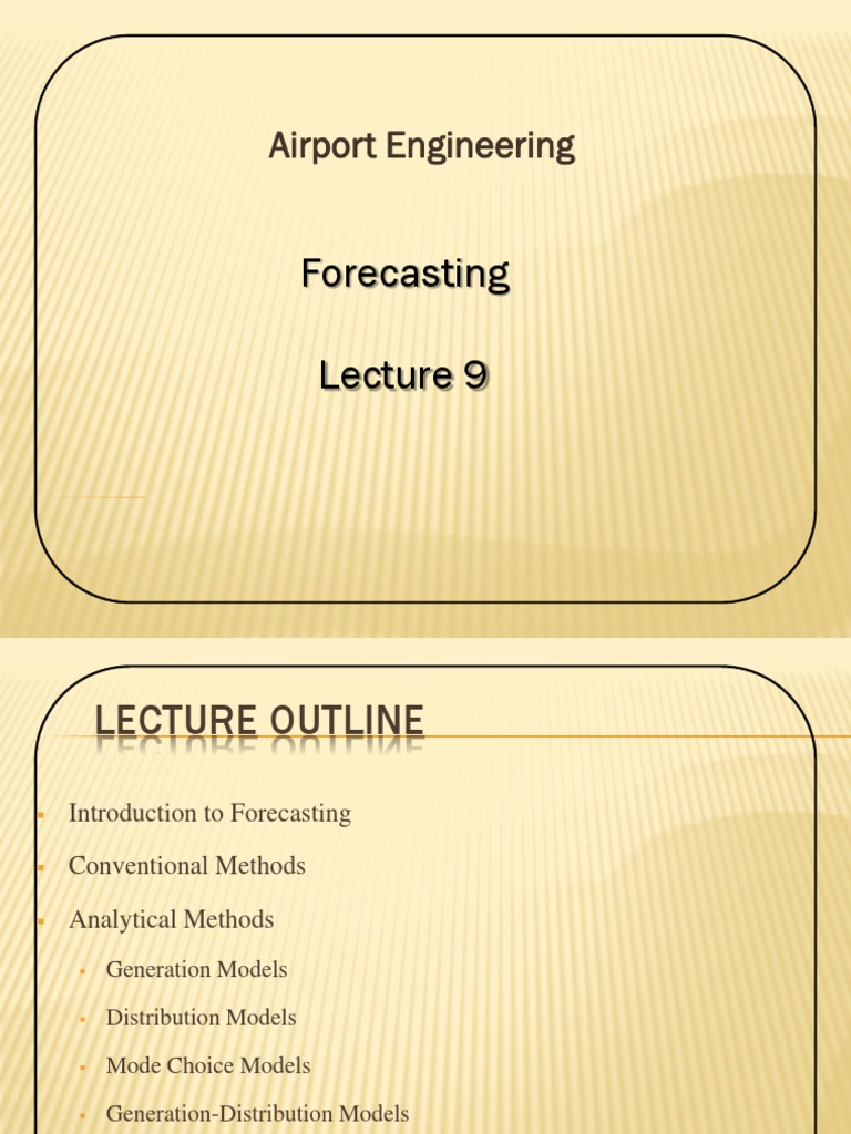 Air Travel Demand Forecasting Methods | PDF | Forecasting | Prediction