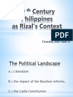 Liberalism, Bourbon Reforms, and Cadiz Constitution in the Philippines