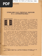 Florestan Fernandes. Unidade das Ciências Sociais e a Antropologia. 1961.pdf