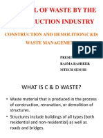 Disposal of Waste by The Construction Industry