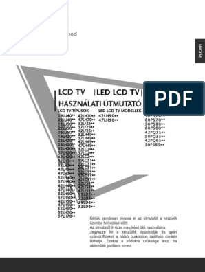 LG TV Használati Utasitás | PDF