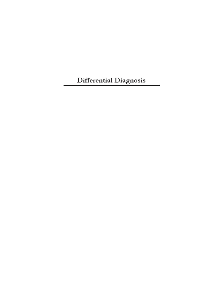 Differential Diagnosis | PDF | Medical Diagnosis | Heart