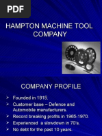 Download HAMPTON MACHINE TOOL case_presentation by Chaitanya SN3917251 doc pdf
