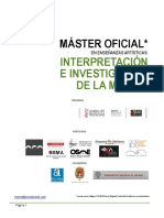 Máster Oficial : Interpretación E Investigación de La Música