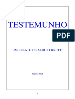 Testemunho - Um Relato de Aldo Ferretti