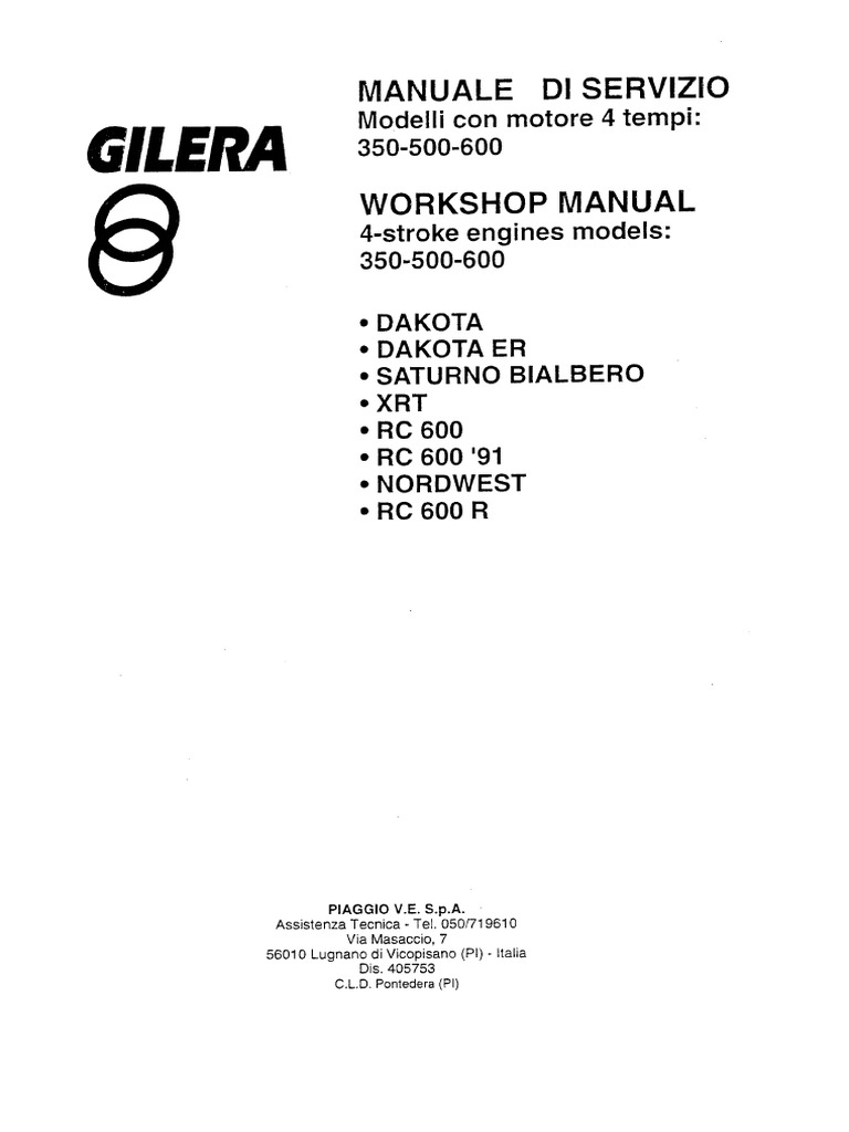 gilera+nordwest+manuale+d'officina