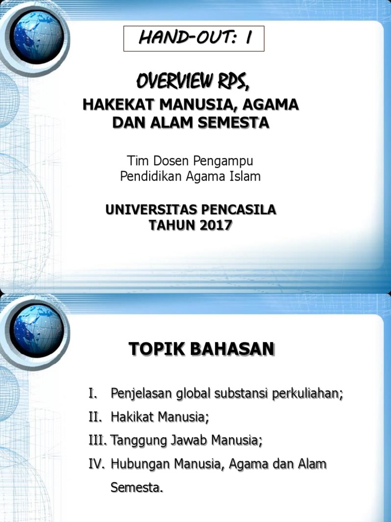 Hakikat Manusia dan Alam Semesta | PDF