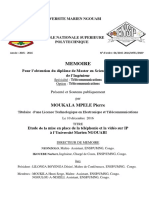 Etude de La Mise en Place de La Téléphonie Et La Vidéo Sur IP À L'université Marien NGOUABI Par Peter MM